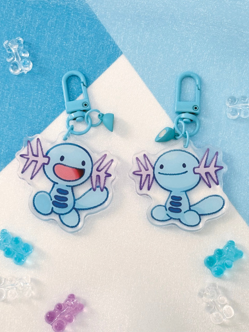 Wooper Heart Magnet Charms