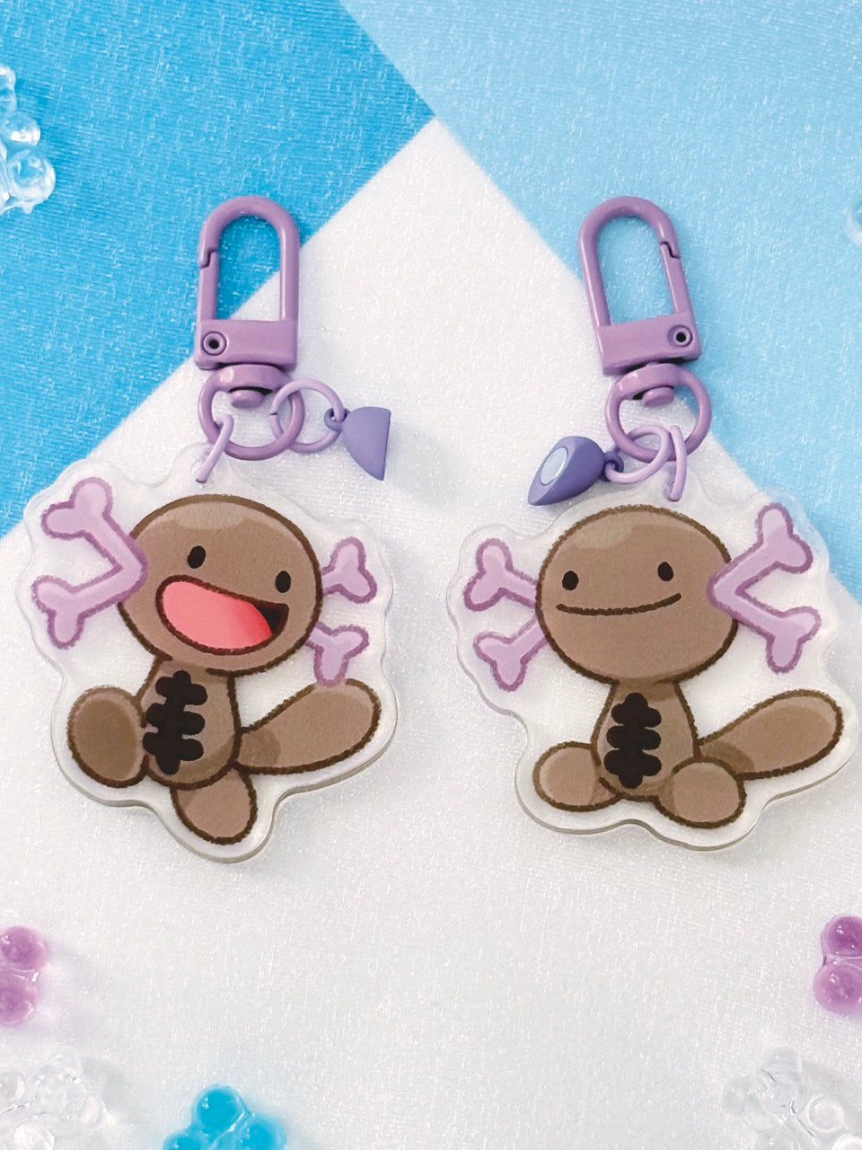 Wooper Heart Magnet Charms